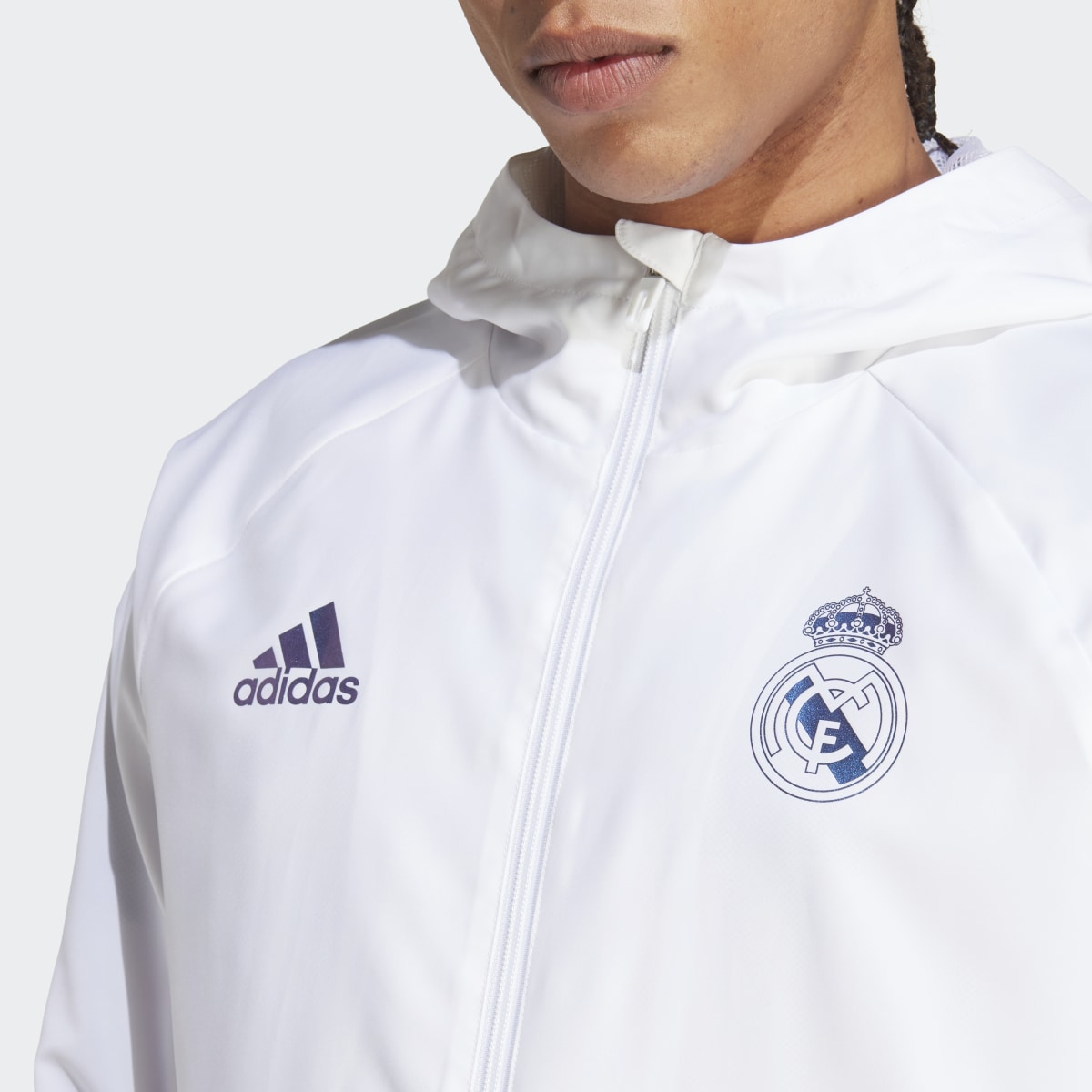 Adidas Rompevientos Real Madrid Estampado. 8