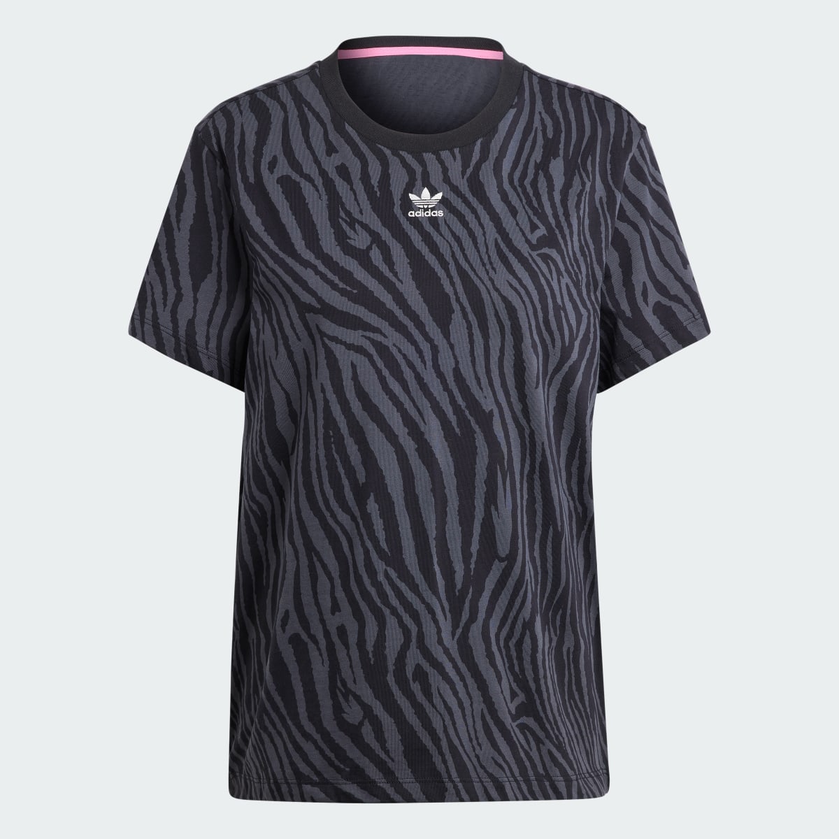 Adidas Allover Zebra Animal Print Essentials Tee. 5