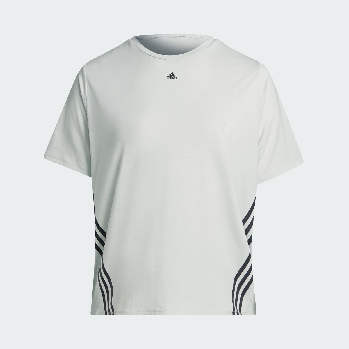 Adidas Train Icons 3-Streifen T-Shirt – Große Größen. 4