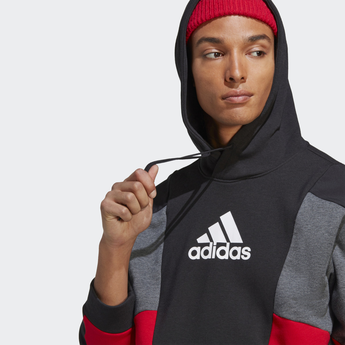 Adidas Felpa con cappuccio Essentials Colorblock. 6