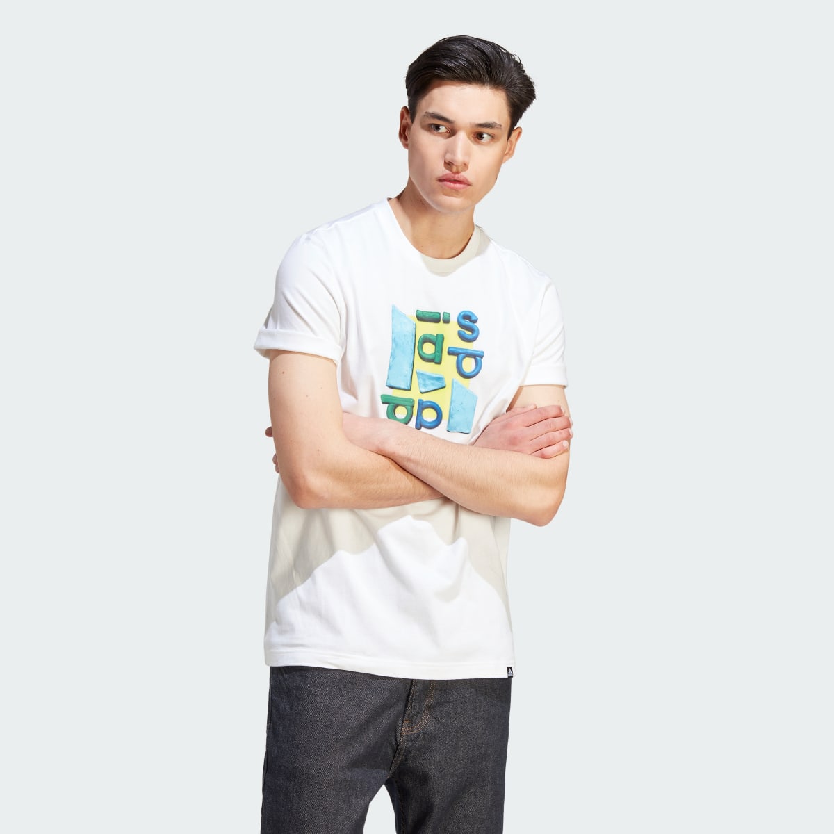 Adidas Sportswear Photo Real Two-Tone Tee. 4