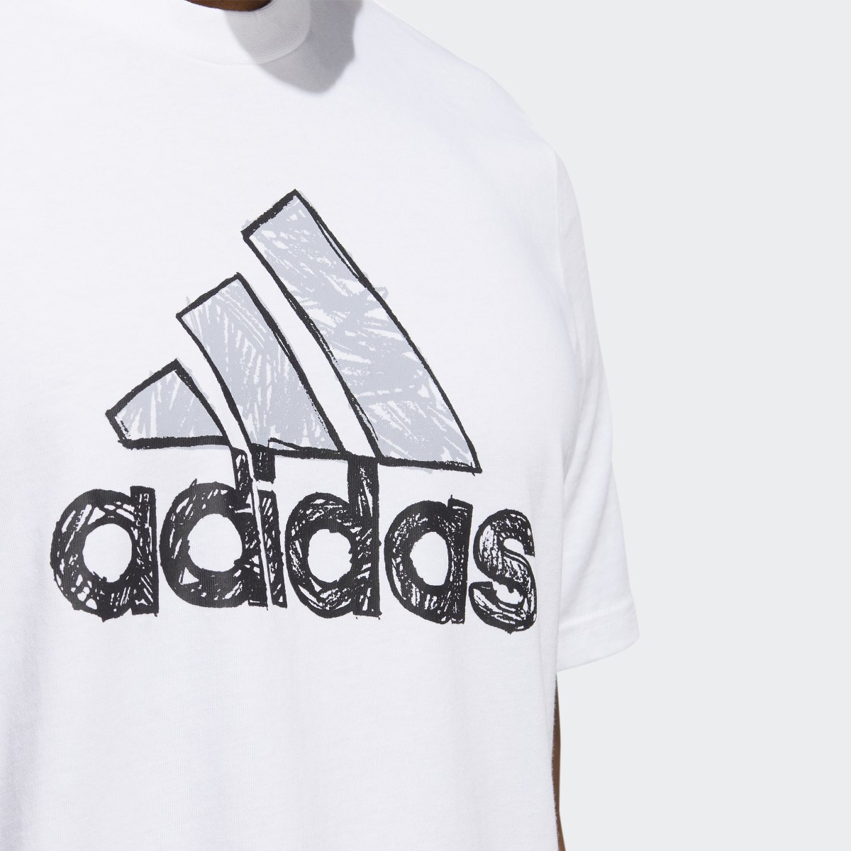 Adidas Sketch Badge of Sport Graphic Tee. 6