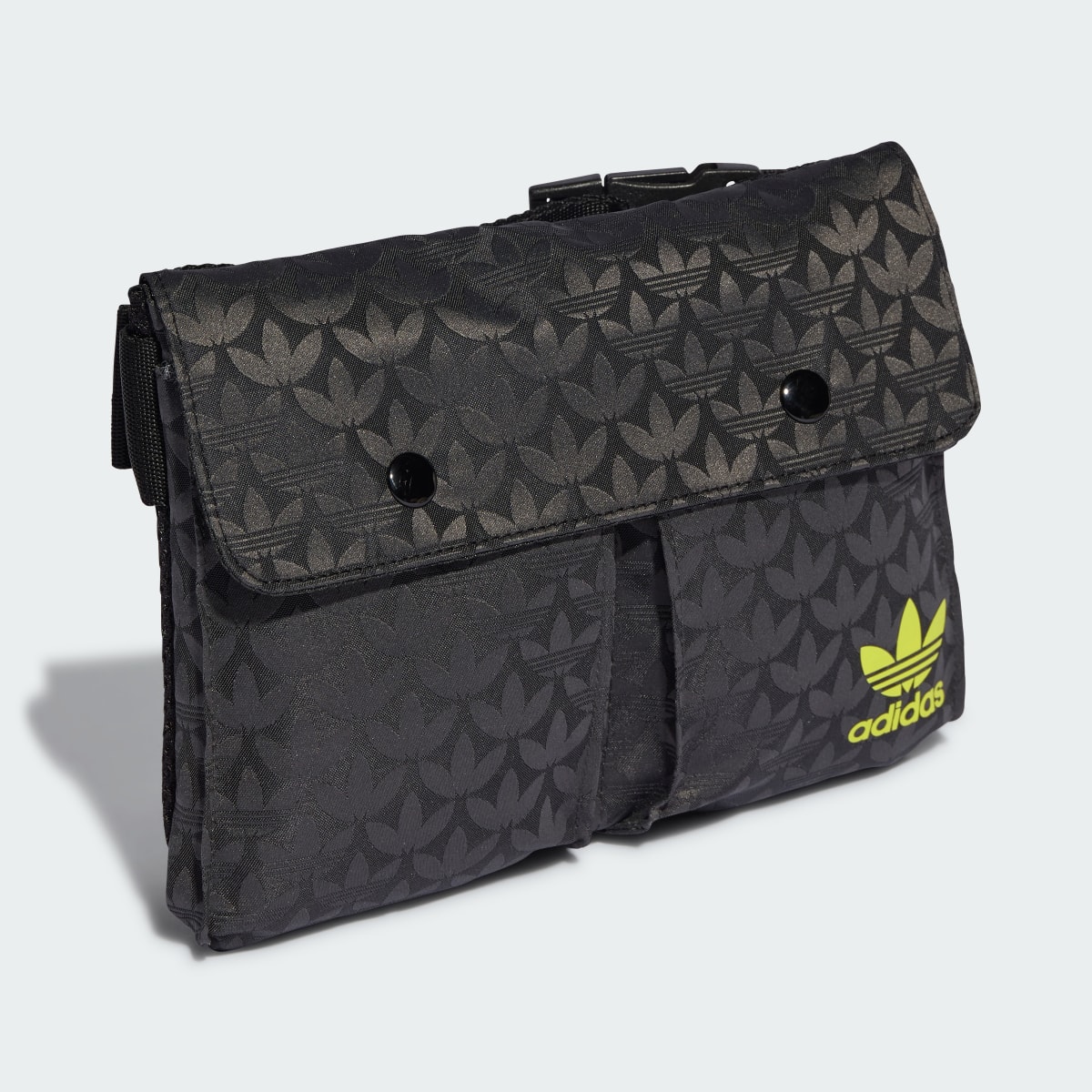 Adidas Trefoil Monogram Jacquard Mini Waist Bag. 4