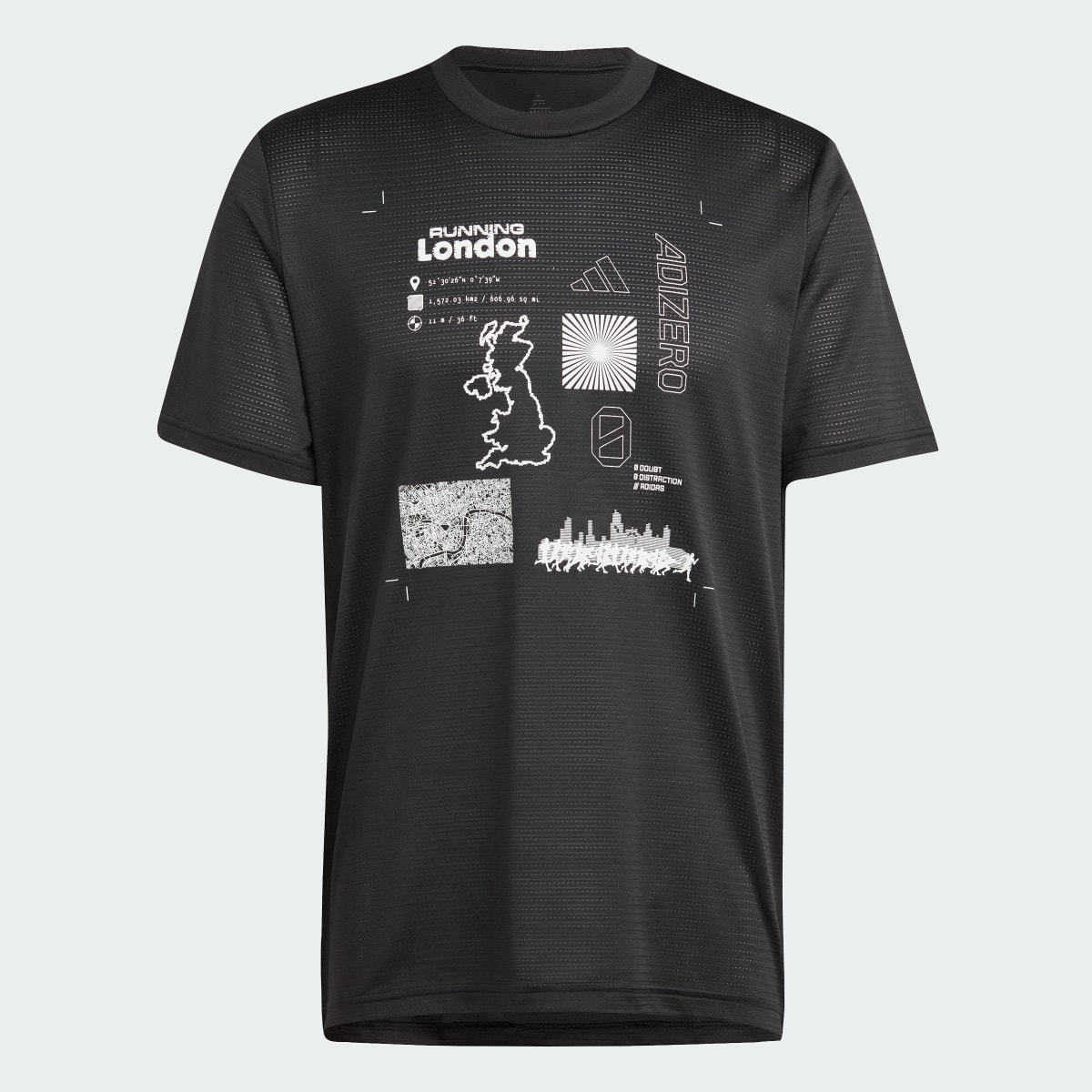 Adidas T-shirt da running adizero City Series Graphic. 5