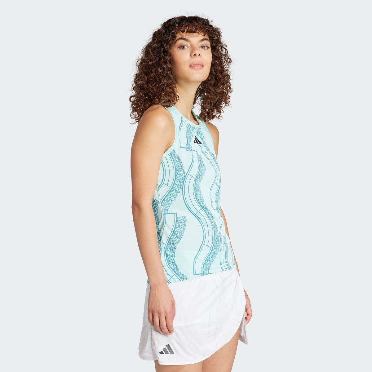 Adidas Playera sin Mangas Club para Tenis Estampada. 4