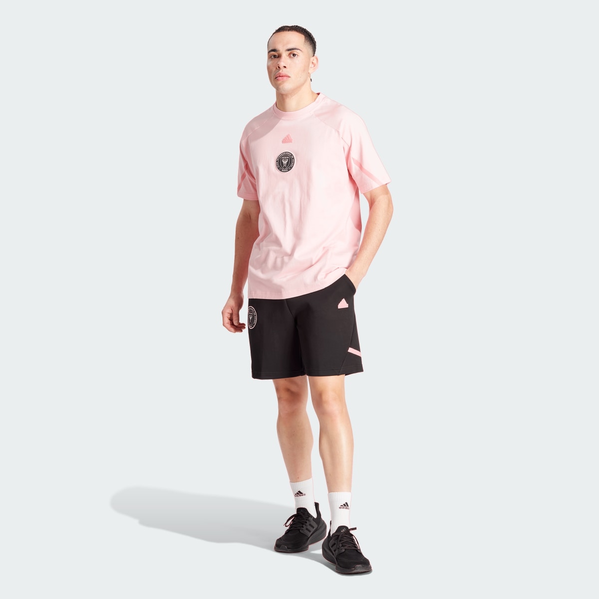 Adidas Inter Miami CF Designed for Gameday Travel Shorts. 6