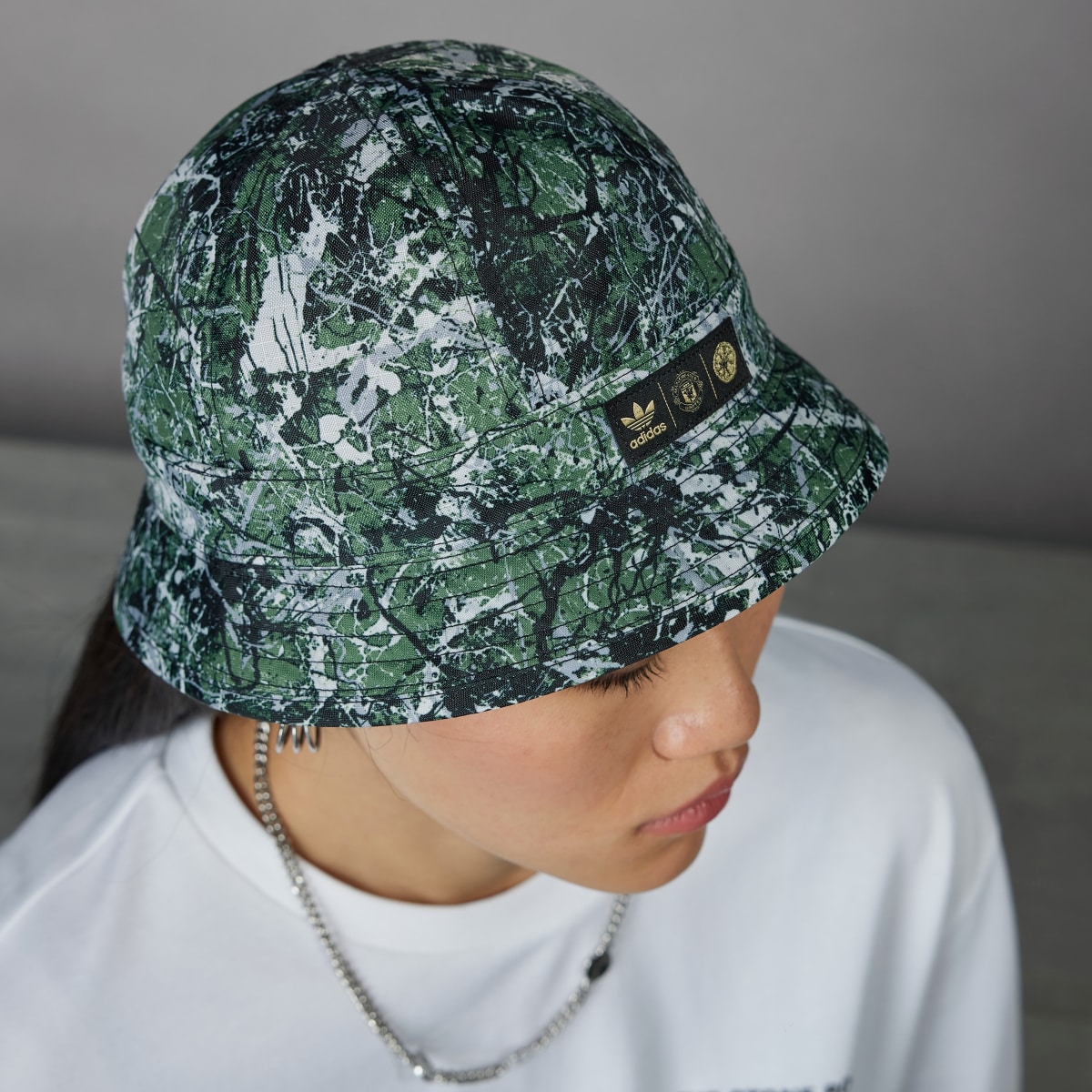 Adidas Manchester United Stone Roses Bucket Hat. 9