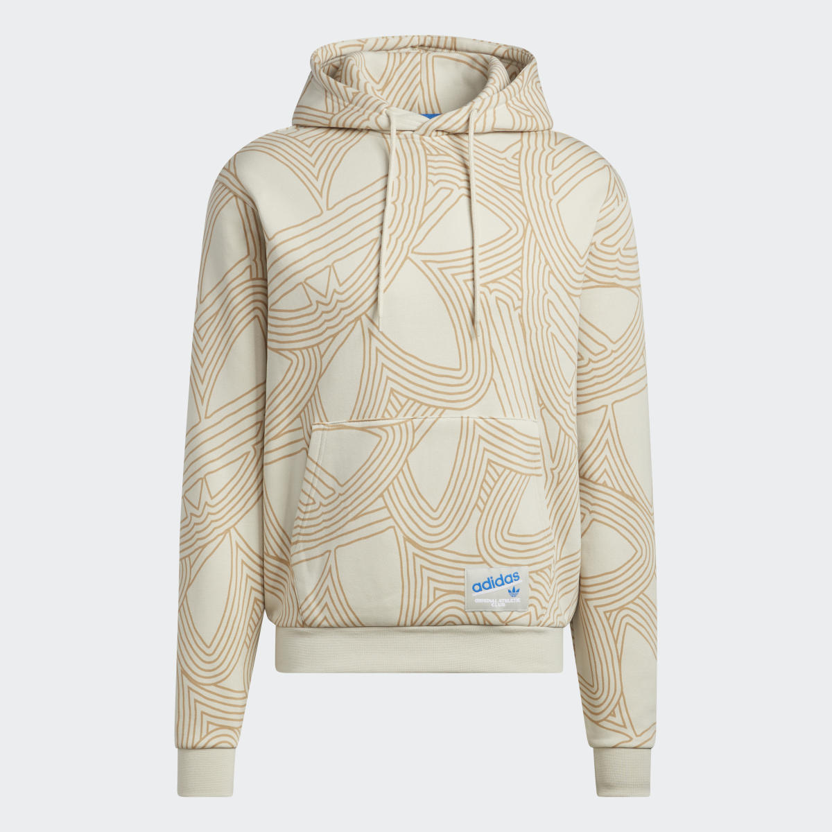 Adidas Original Athletic Club Allover Print Hoodie. 5