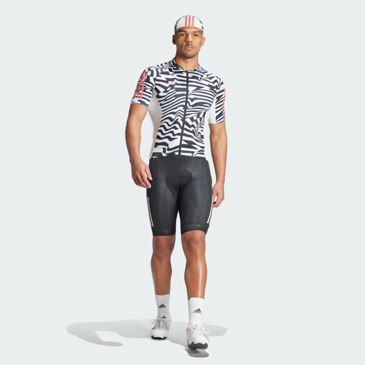 Adidas Essentials 3-Stripes Fast Zebra Cycling Jersey. 6