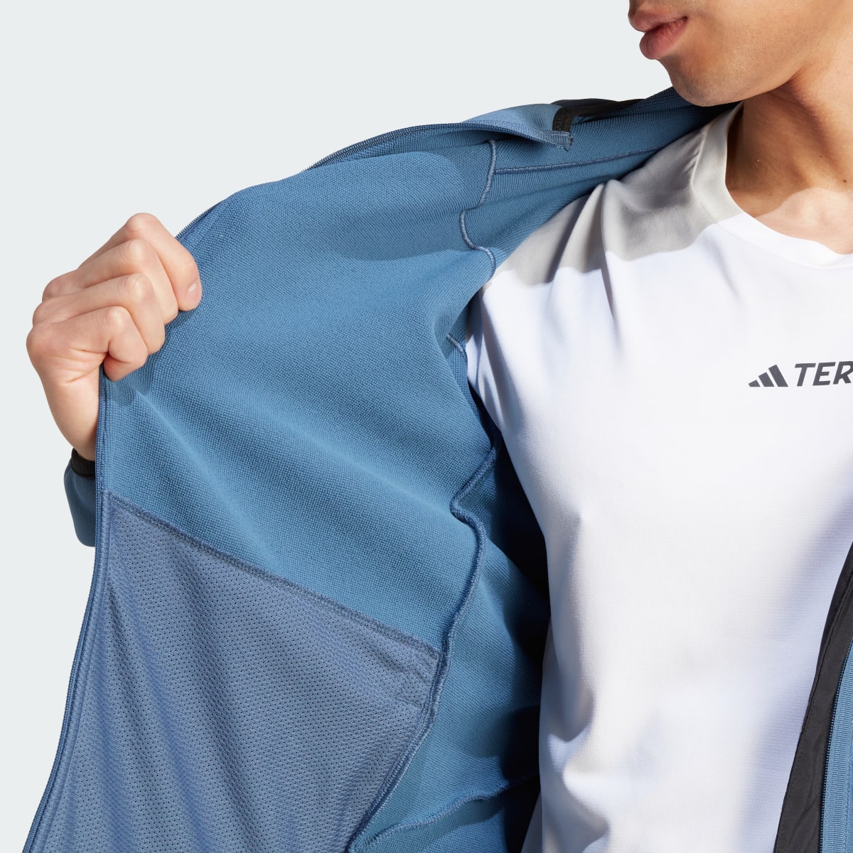 Adidas Terrex Xperior Medium Fleece Hooded Jacket. 7