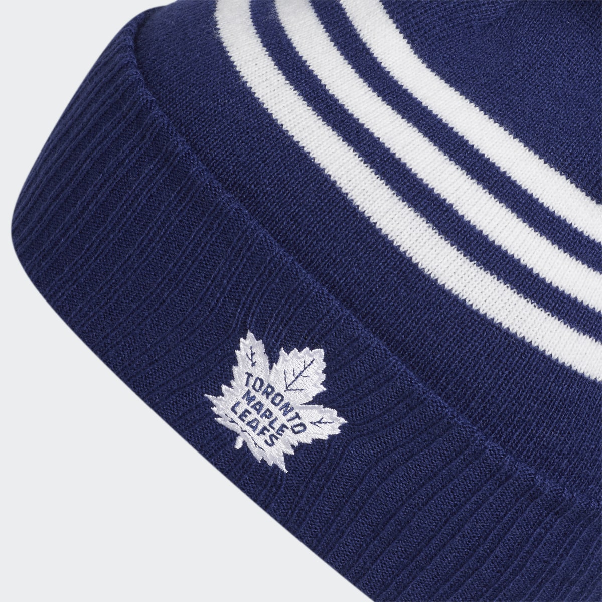 Adidas Maple Leafs Cuffed Pom Beanie. 4