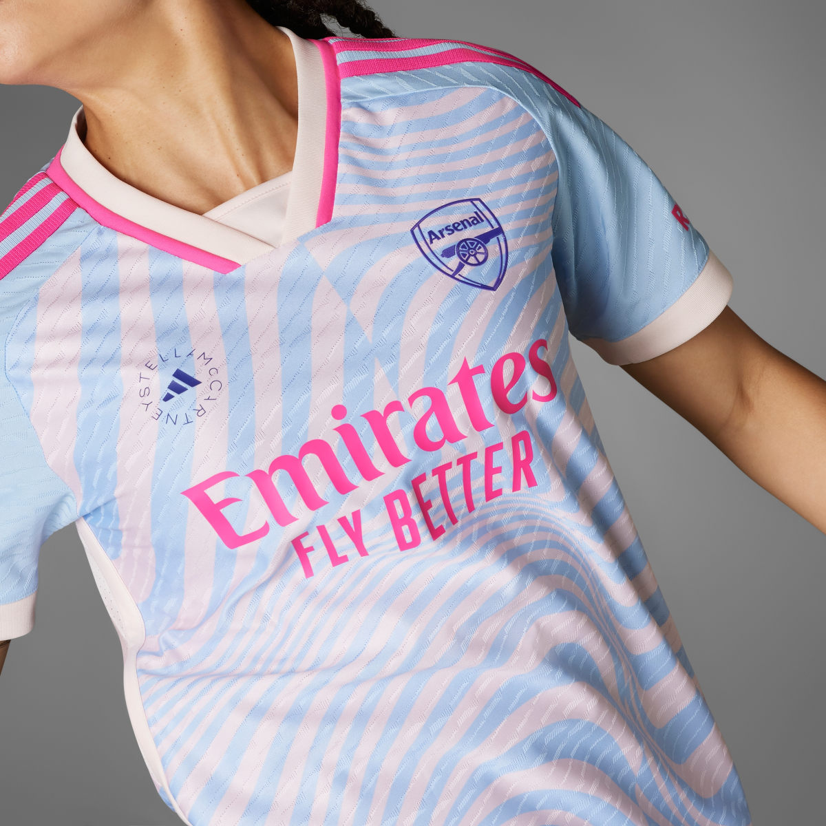 Adidas Arsenal x adidas by Stella McCartney Away Authentic Jersey. 4