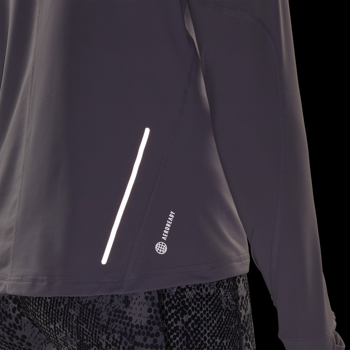 Adidas Fast Running Half-Zip Long Sleeve Top. 7