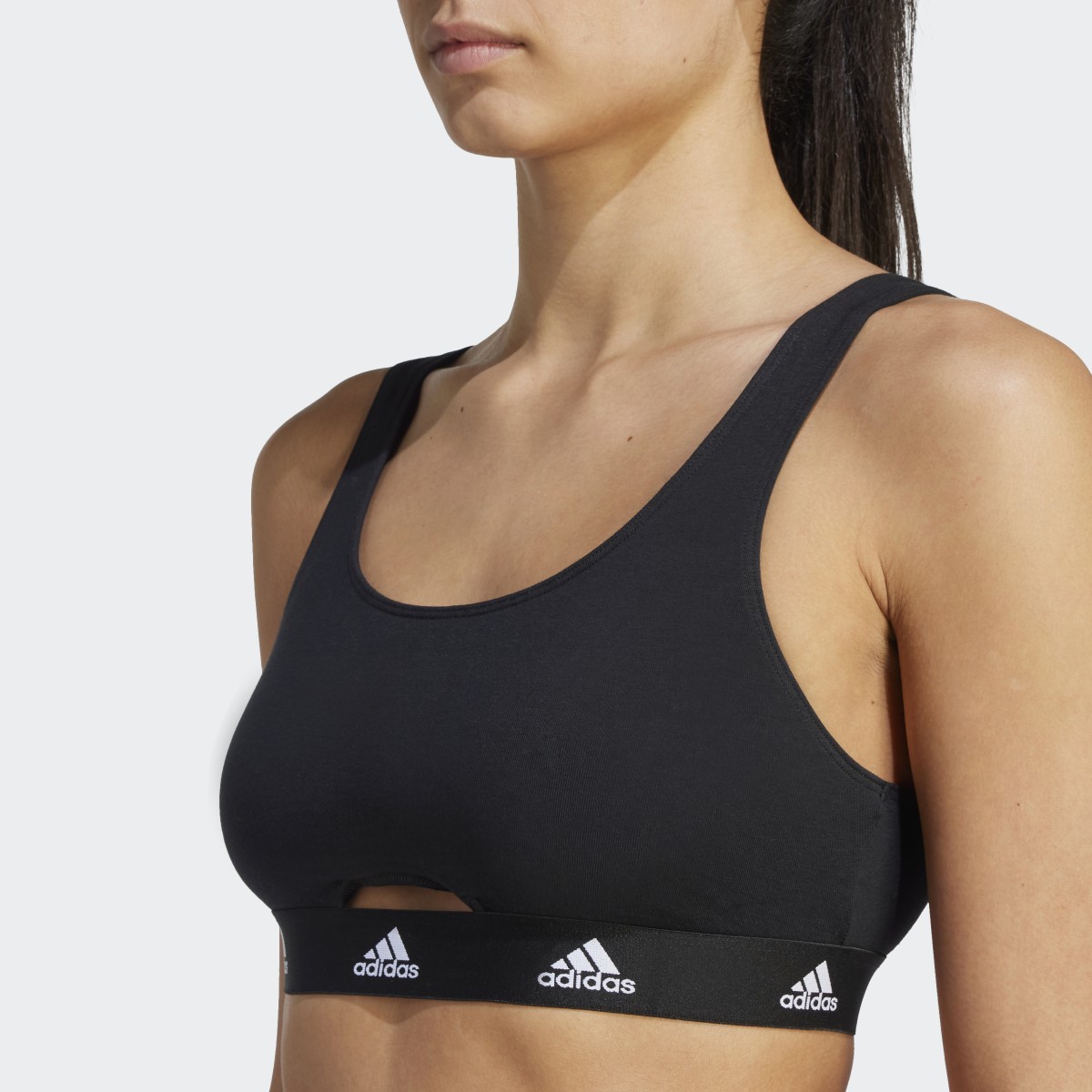 Adidas Active Comfort Cotton Scoop Bralette Underwear. 7