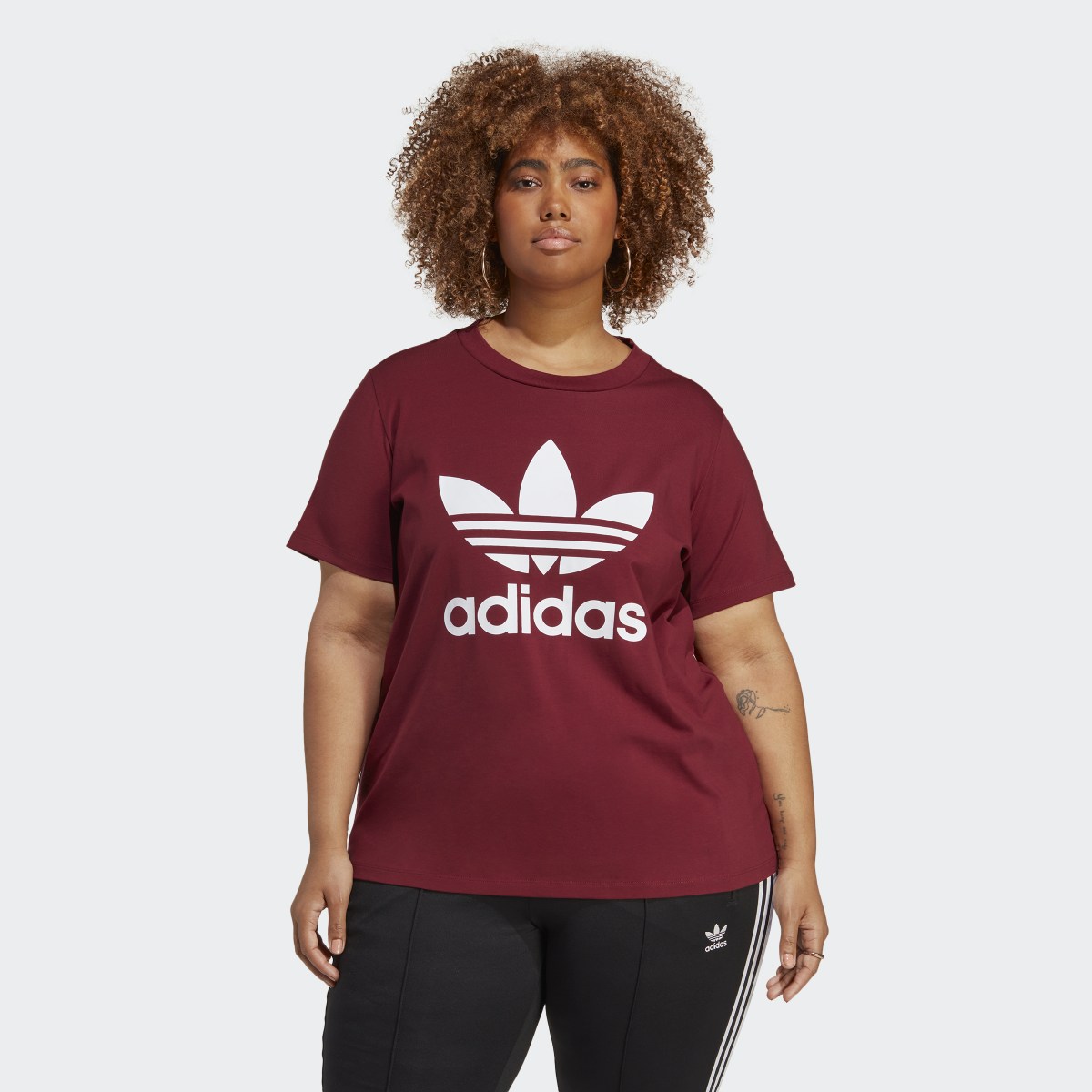 Adidas Adicolor Classics Trefoil T Shirt Plus Size HY8343