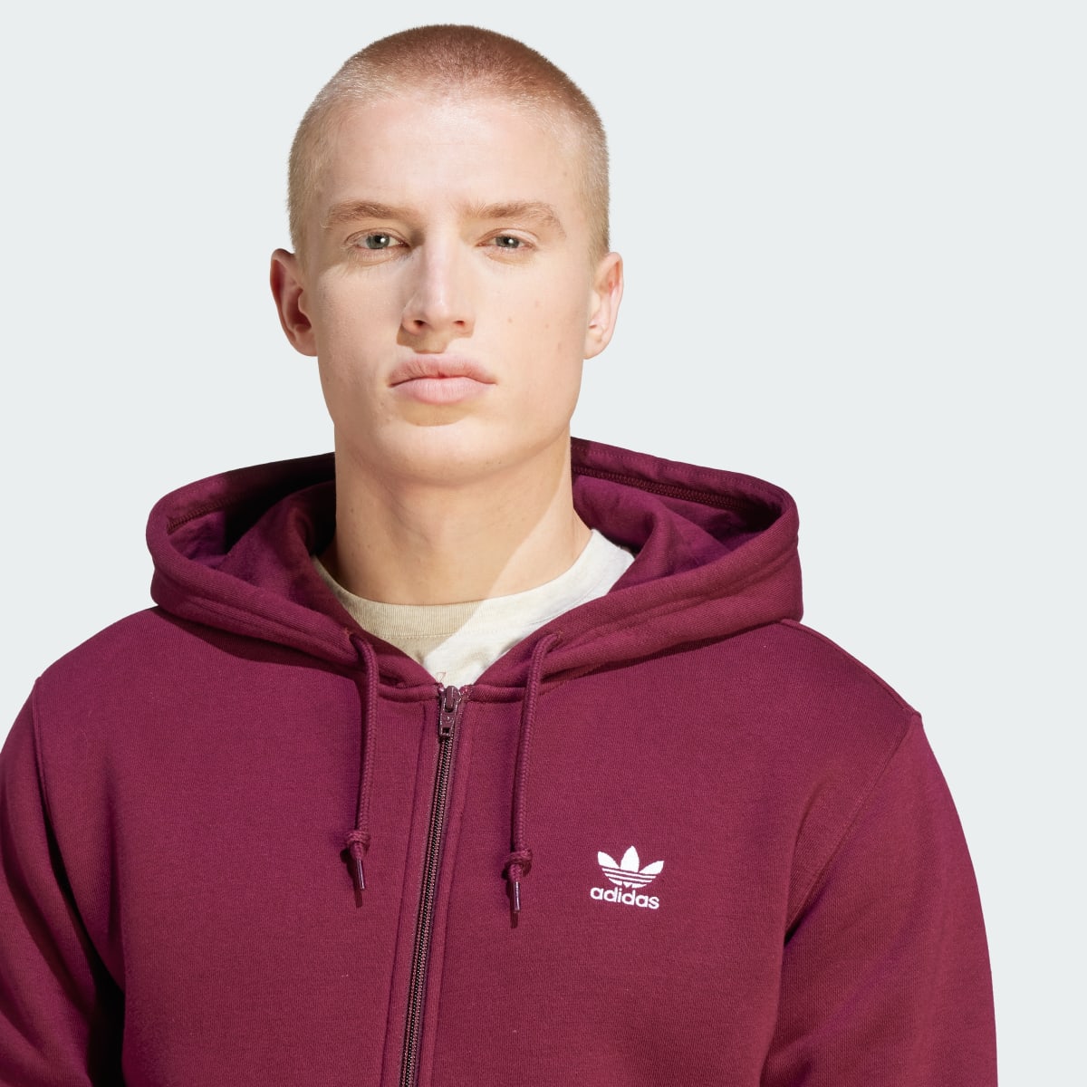 Adidas Veste à capuche entièrement zippée Trèfle Essentials. 6