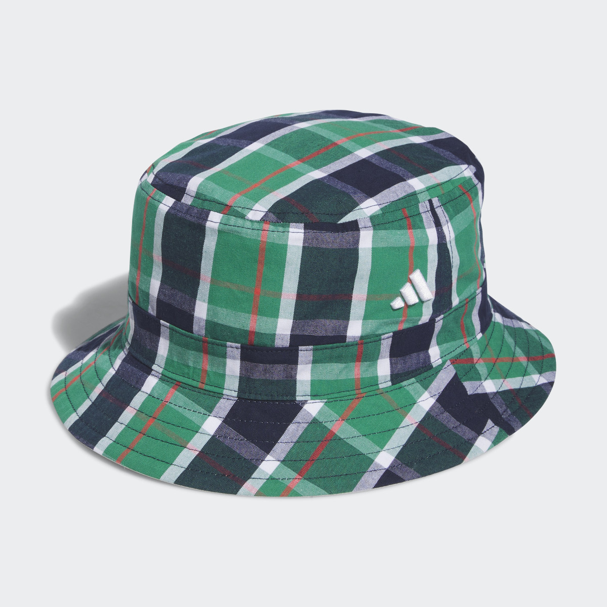 Adidas Plaid Reversible Golf Bucket Hat. 4