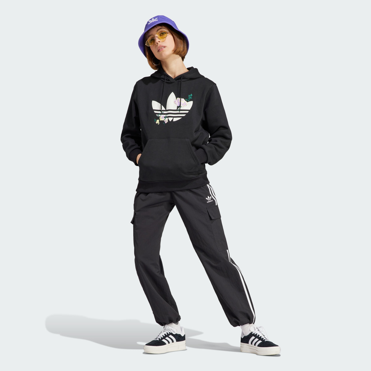 Adidas Hoodie Flower Embroidery. 4