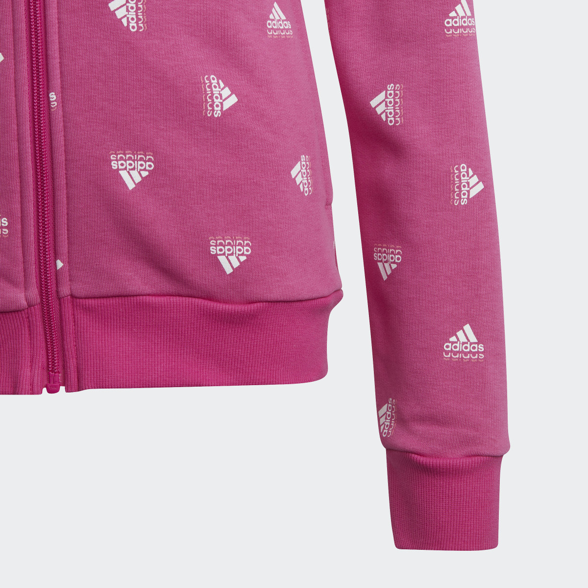 Adidas Sudadera con Gorro Brand Love Estampada de Algodón Cierre Frontal. 4 Adidas Sudadera con Gorro Brand Love Estampada de Algodón Cierre Frontal. 4