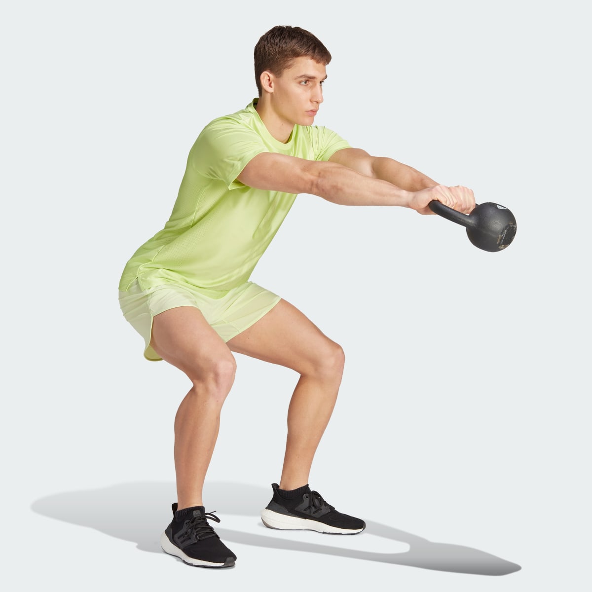 Adidas HIIT Workout 3-Streifen T-Shirt. 4
