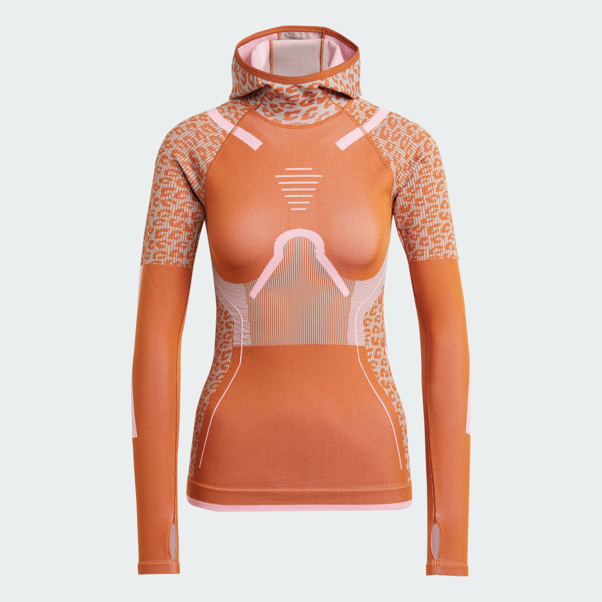 Adidas by Stella McCartney TrueStrength Seamless Yoga Hooded Long Sleeve Top. 5