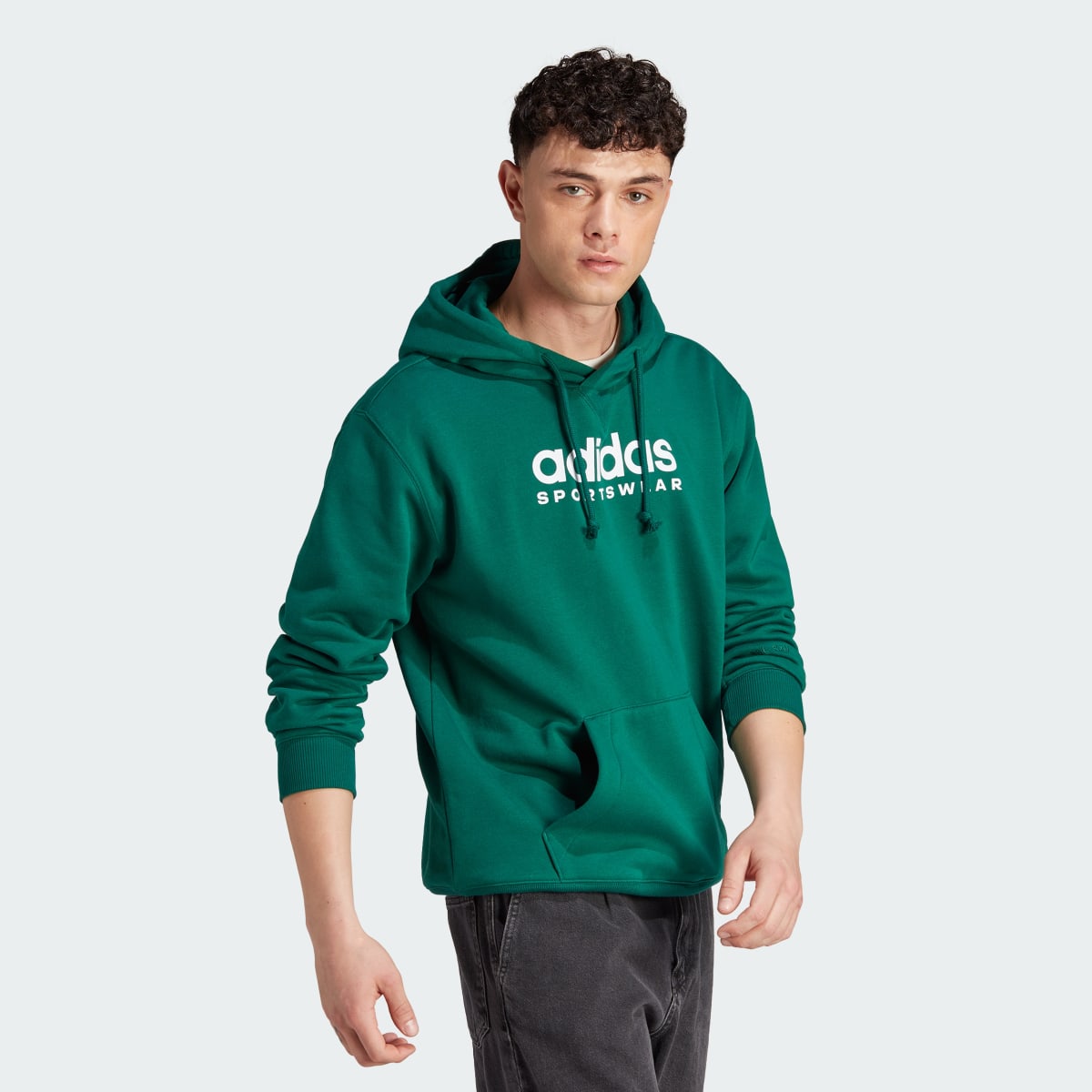 Adidas All SZN Fleece Graphic Hoodie. 4