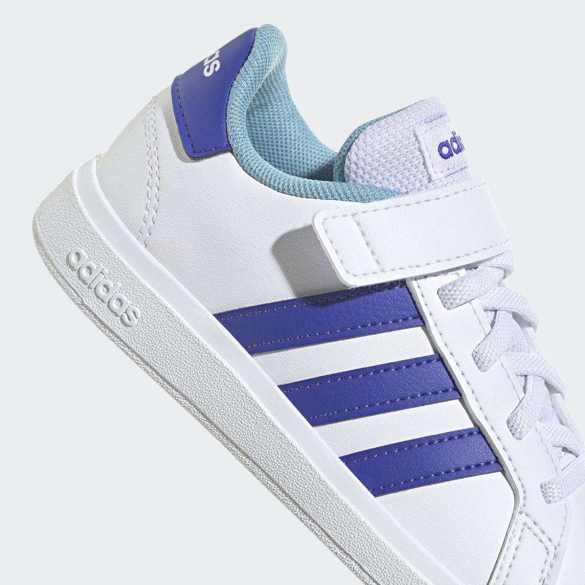 Adidas Grand Court Court Elastic Lace and Top Strap Shoes. 10