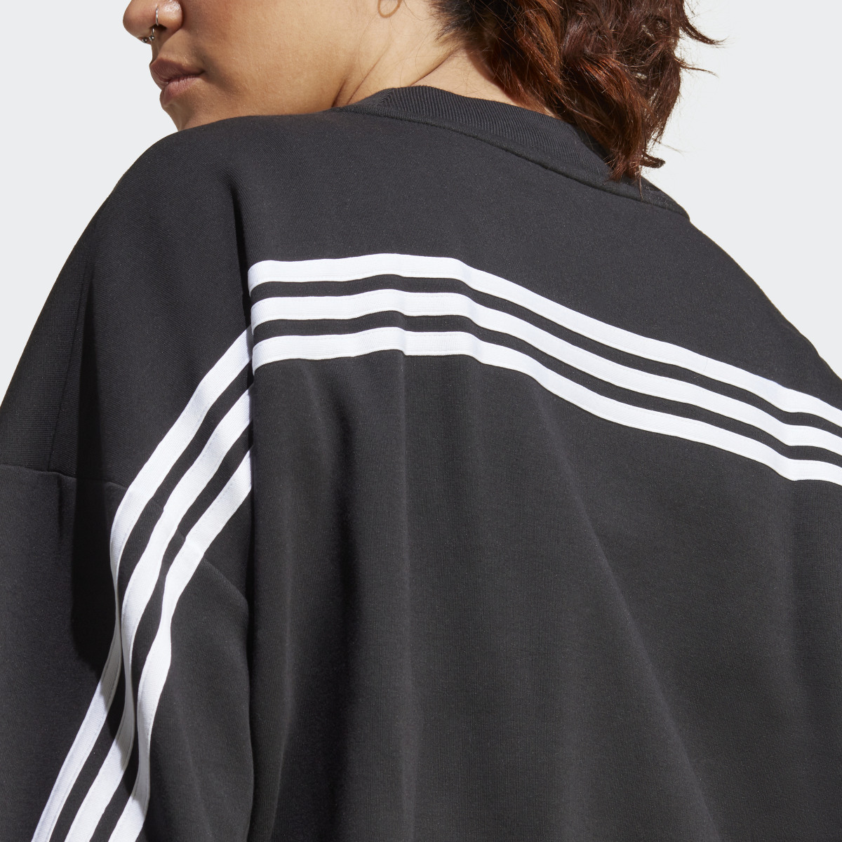 Adidas Future Icons 3-Streifen Sweatshirt – Große Größen. 7