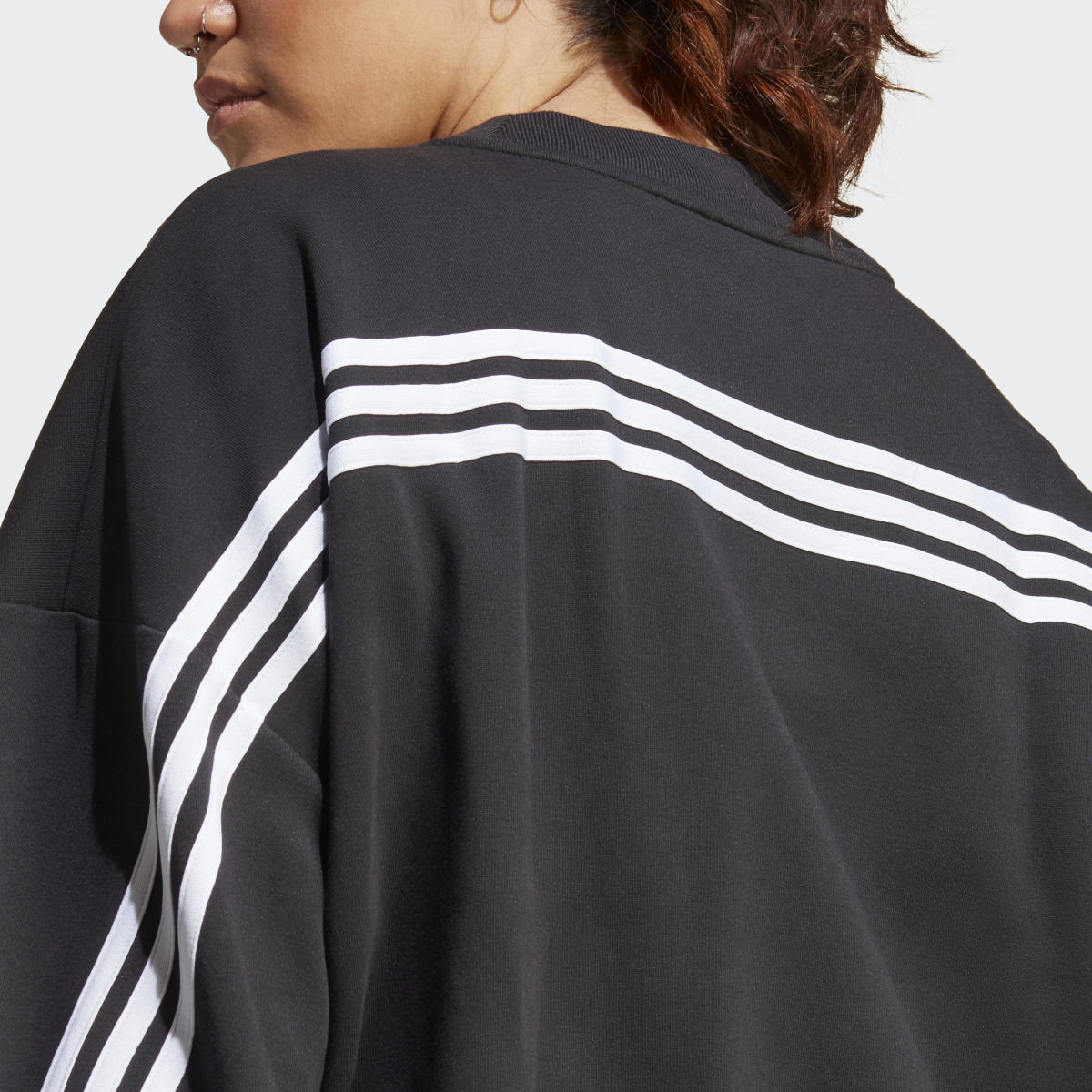 Adidas Future Icons 3-Stripes Sweatshirt (Plus Size). 7