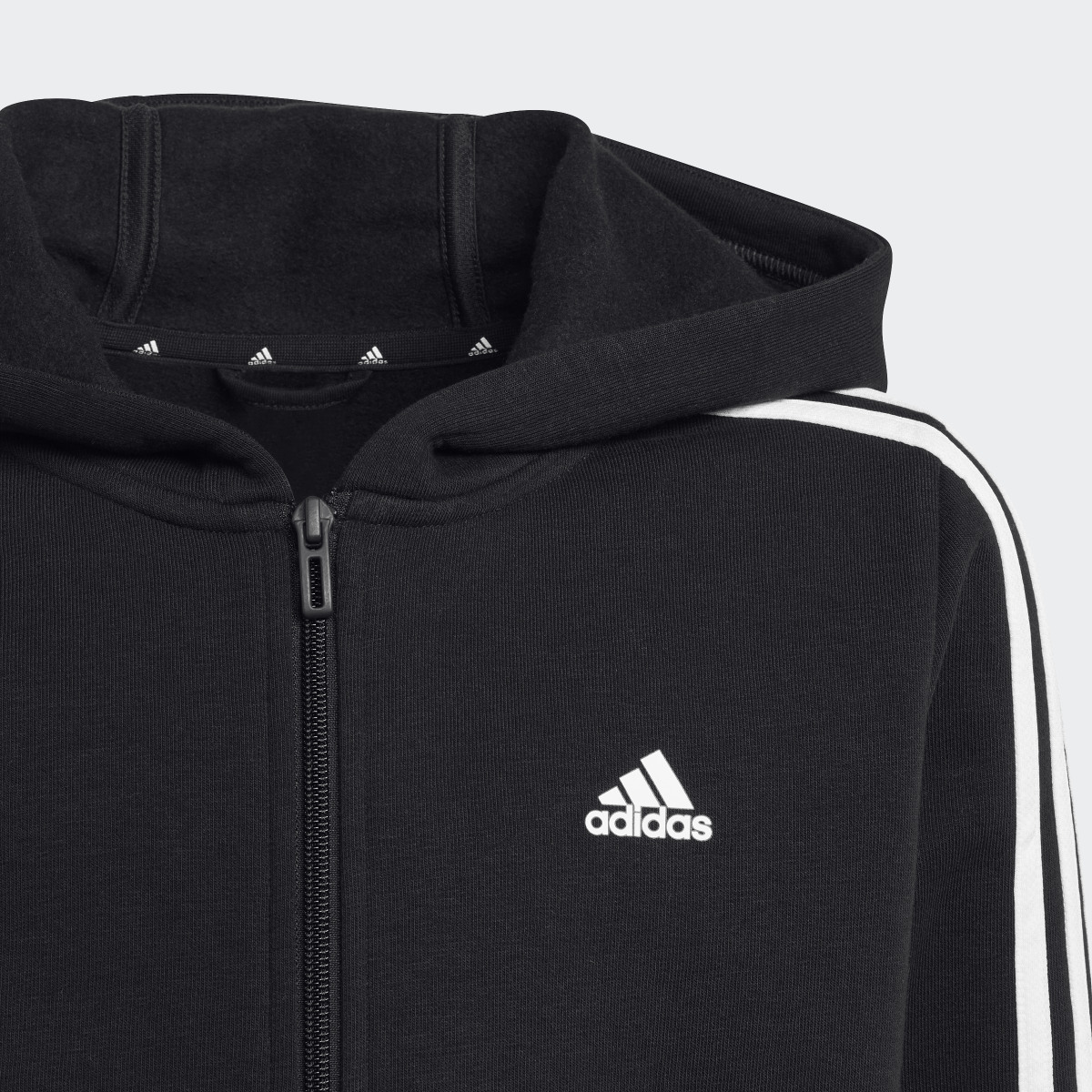 Adidas Chaqueta con capucha Essentials Fleece 3 bandas. 5