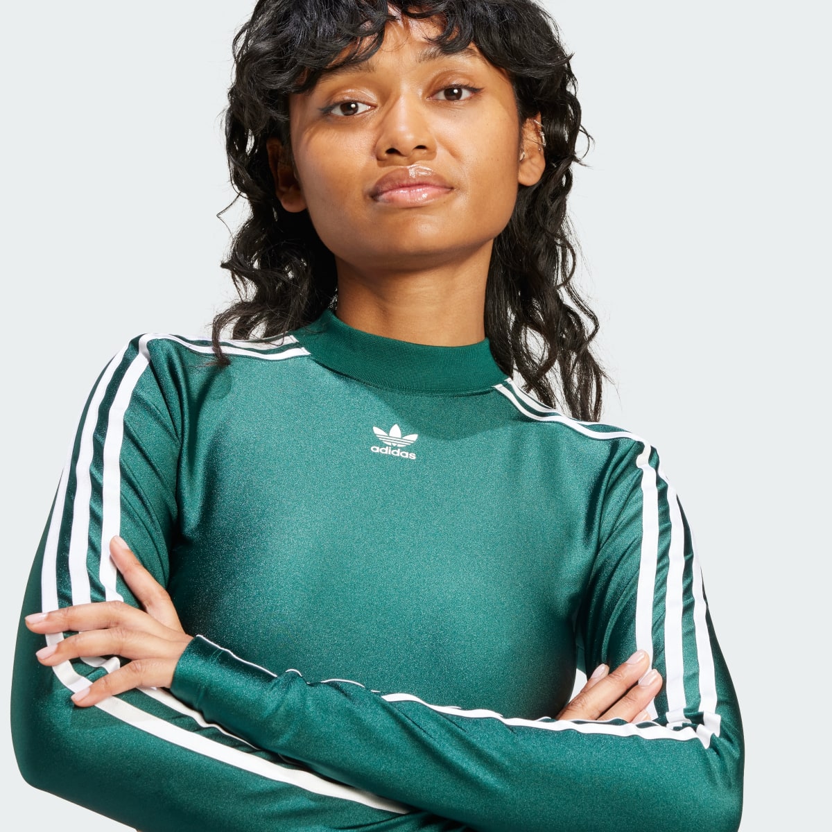 Adidas Maglia 3-Stripes Cropped Long Sleeve. 6