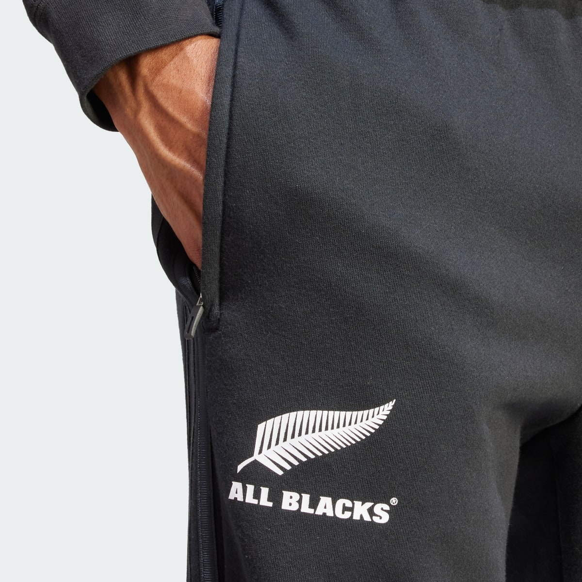 Adidas All Blacks Rugby 3-Stripes Sweat Tracksuit Bottoms. 7