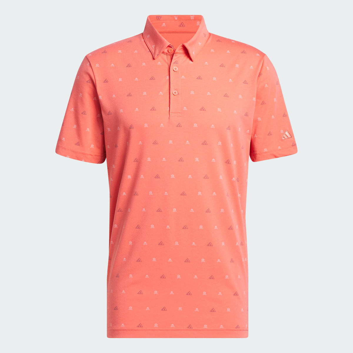 Adidas Go-To Mini-Crest Print Polo Shirt. 5