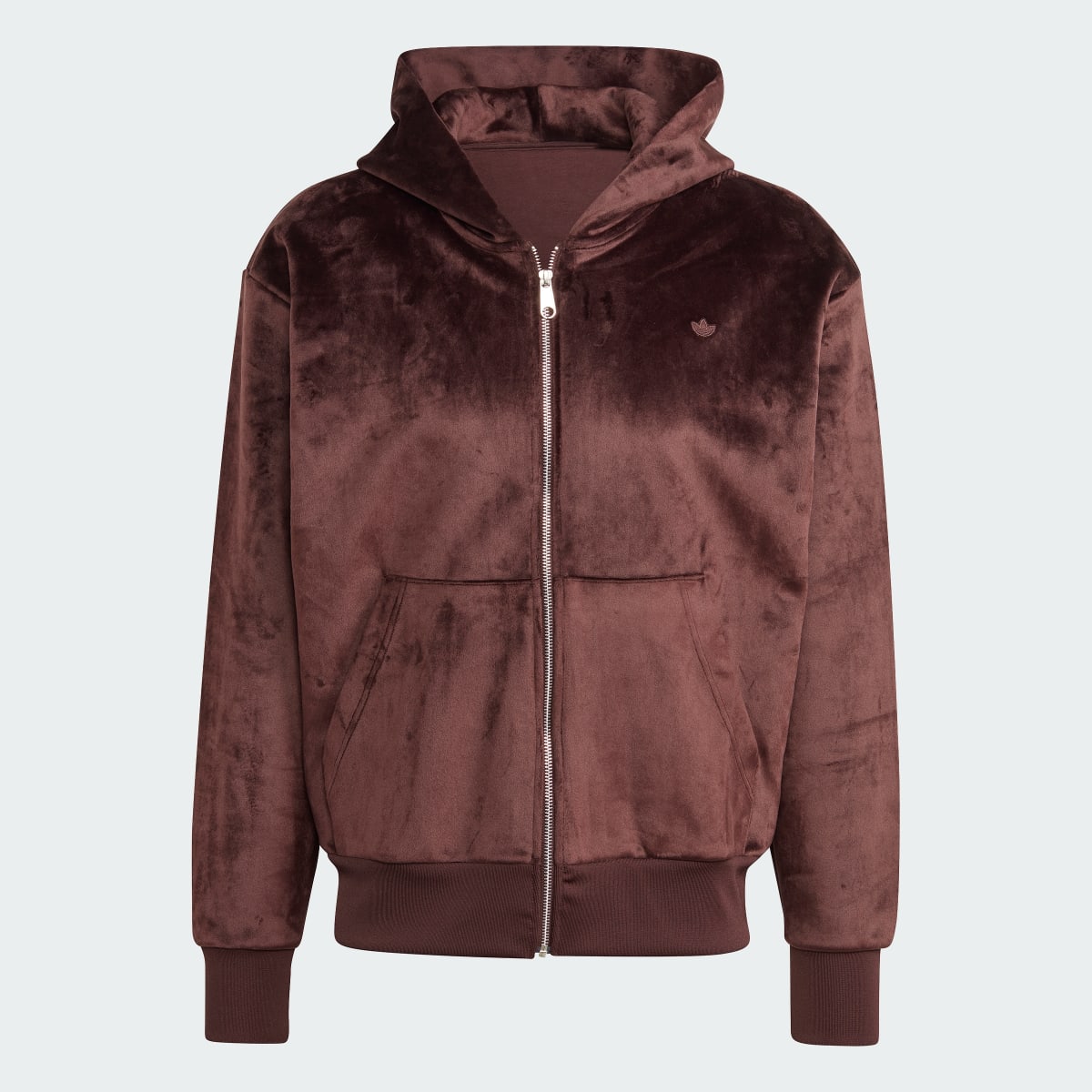 Adidas Hoodie Premium Essentials+ Velour Full Zip. 5