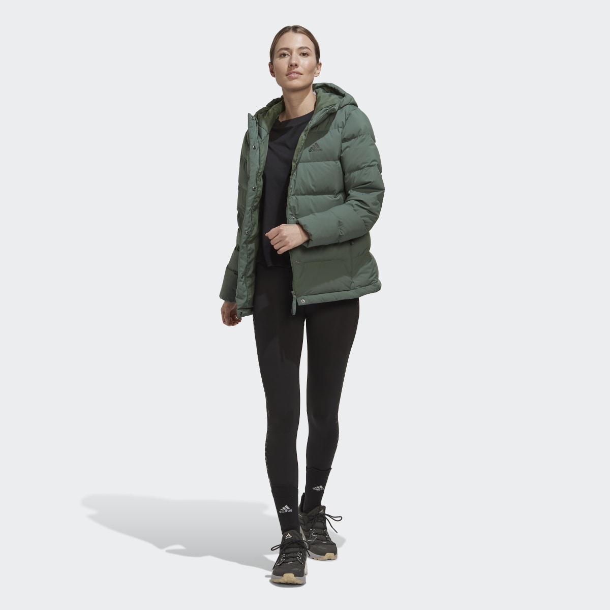 Adidas Helionic Hooded Down Jacket. 6