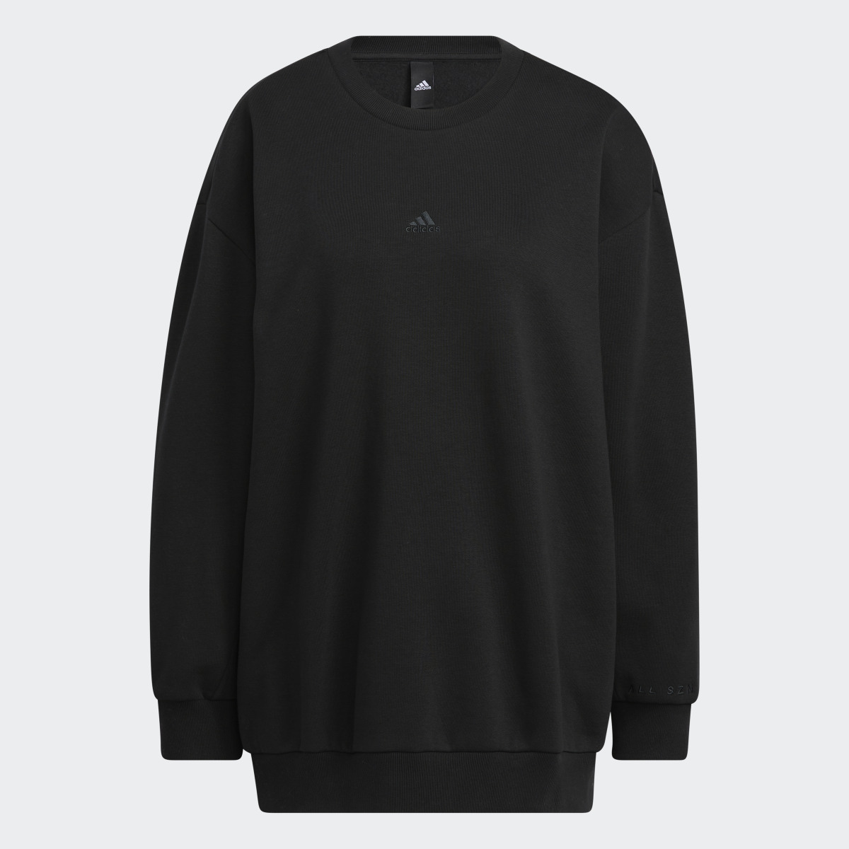 Adidas All-Season Fleece Oversized Crew Sweatshirt. 5