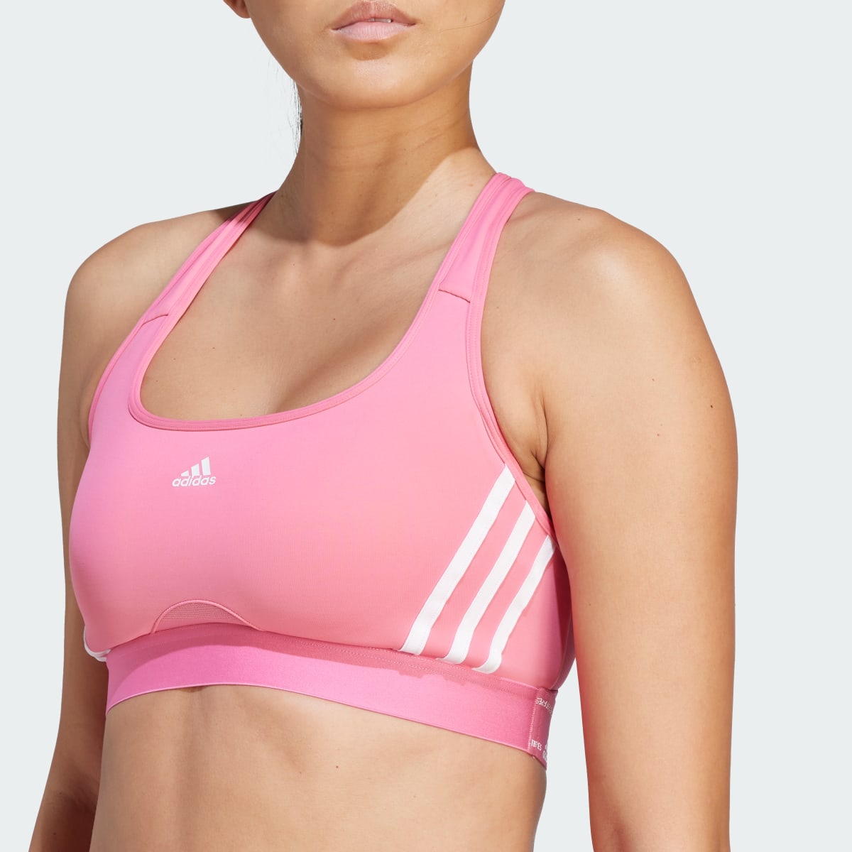 Adidas Powerreact Training Medium-Support 3-Stripes Bra. 7