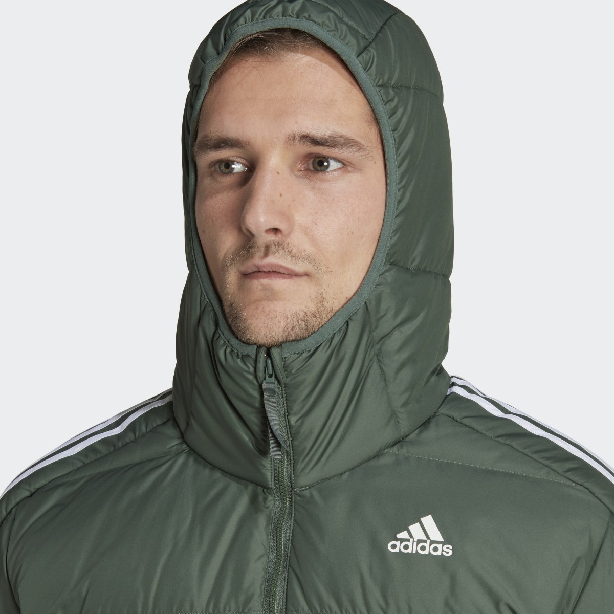 Adidas Essentials Midweight Down Hooded Jacket. 7