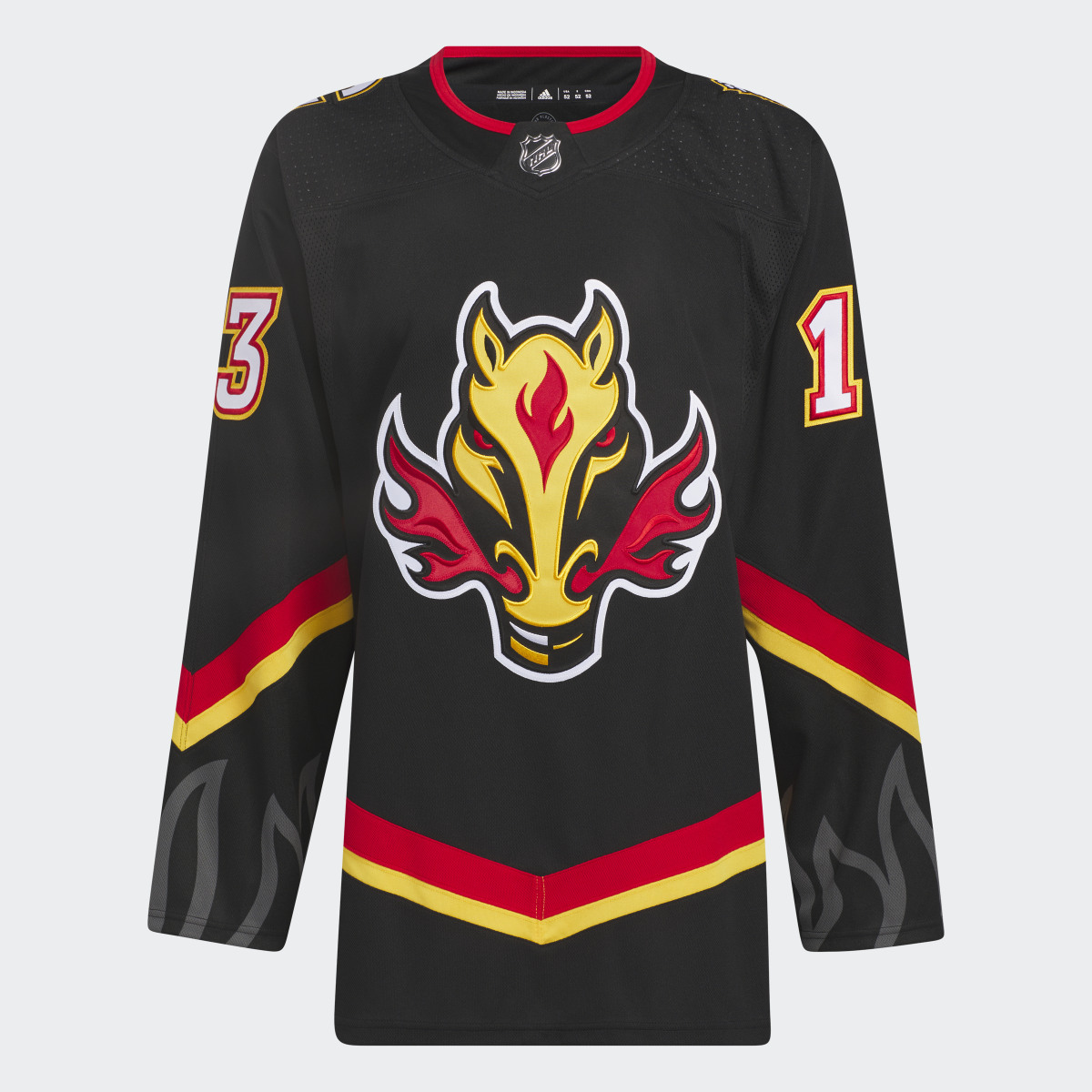 Adidas Flames Gaudreau Third Authentic Jersey. 5