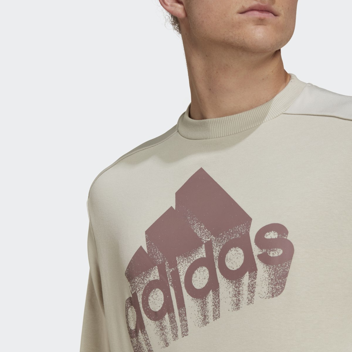 Adidas Essentials Brand Love French Terry Sweatshirt (Gender Neutral). 5