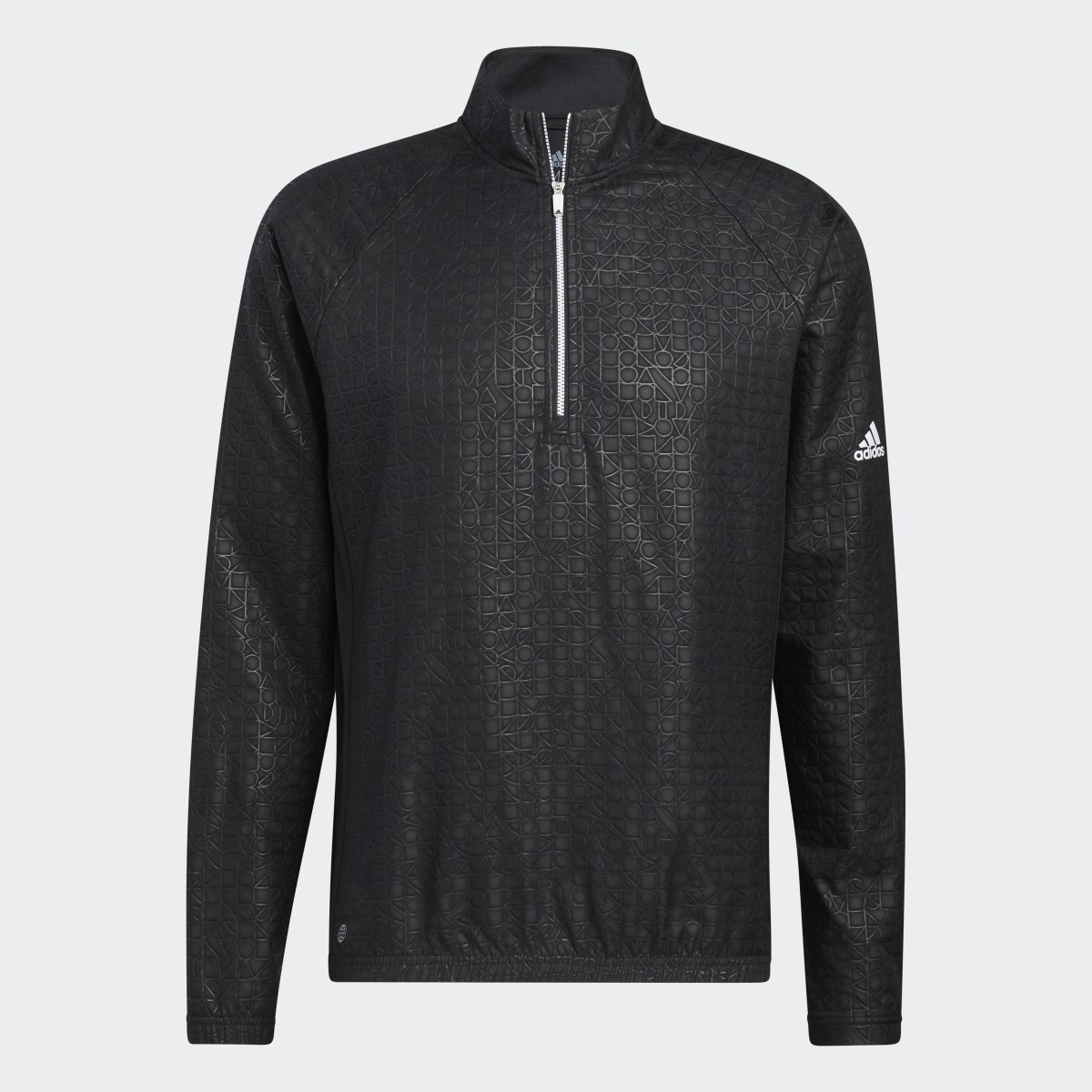 Adidas Debossed Quarter-Zip Pullover. 5