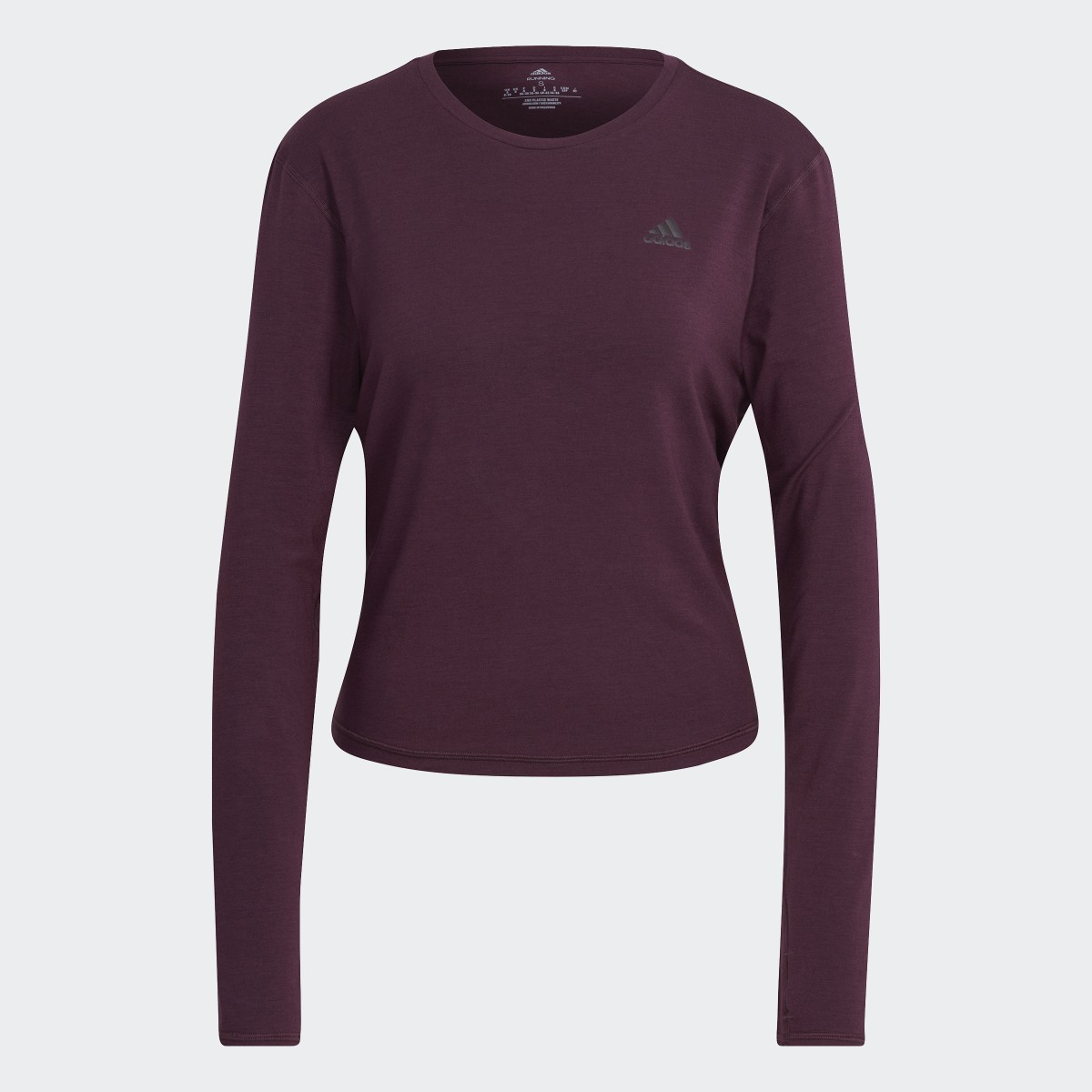 Adidas Run Icons Made with Nature Running Long Sleeve Tee. 5