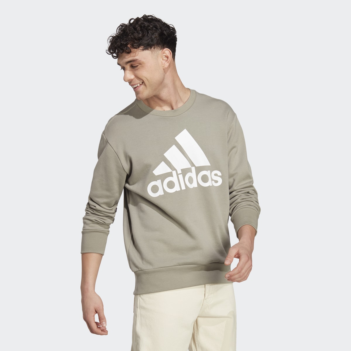 Adidas Sudadera Essentials Logo Grande Tela French Terry. 4