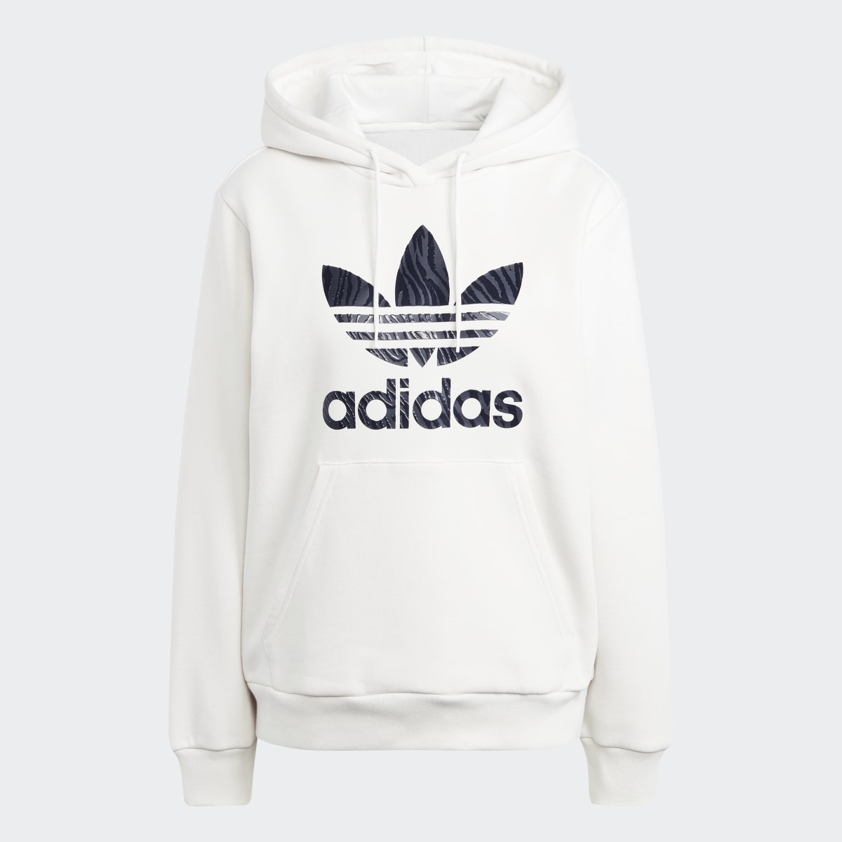 Adidas Veste à capuche à logo à imprimé animal zèbre. 5