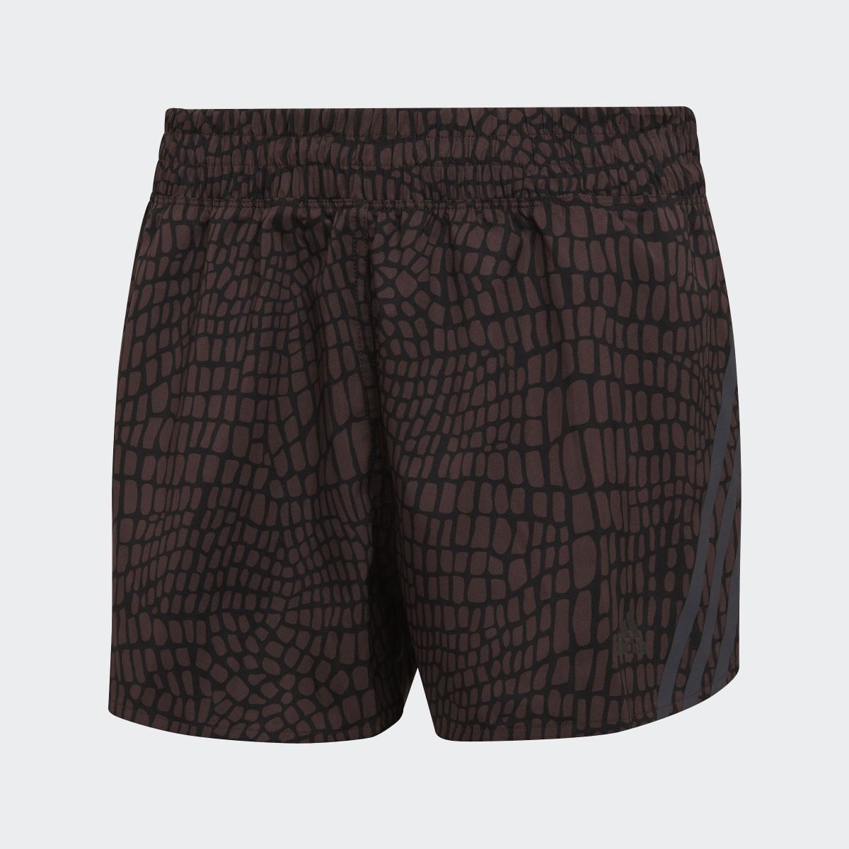 Adidas Run Icons 3-Streifen Crocodile Print Running Shorts. 4