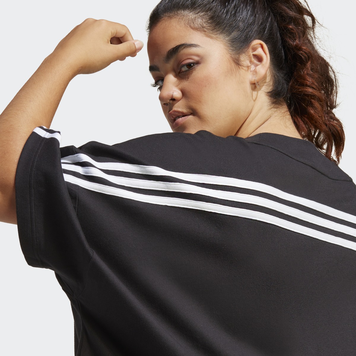 Adidas Future Icons 3-Stripes T-Shirt (Plus Size). 7