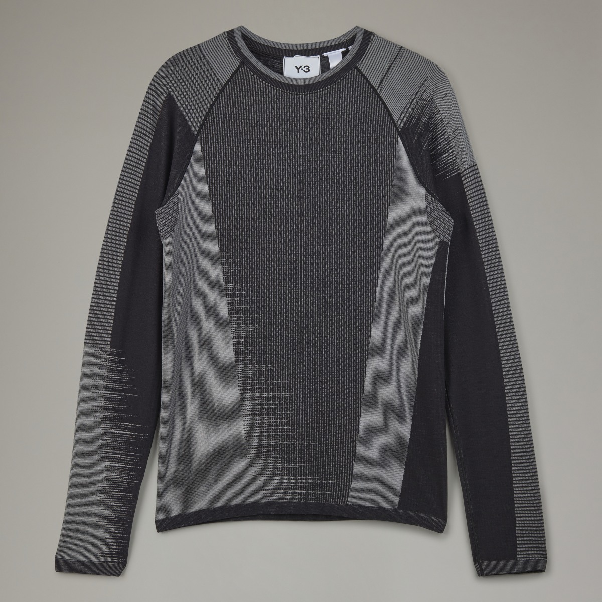 Adidas Y-3 Engineered Knit Long Sleeve Baselayer Tee. 5