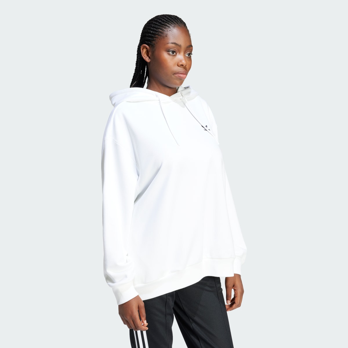 Adidas Sweat-shirt à capuche oversize Trèfle. 4