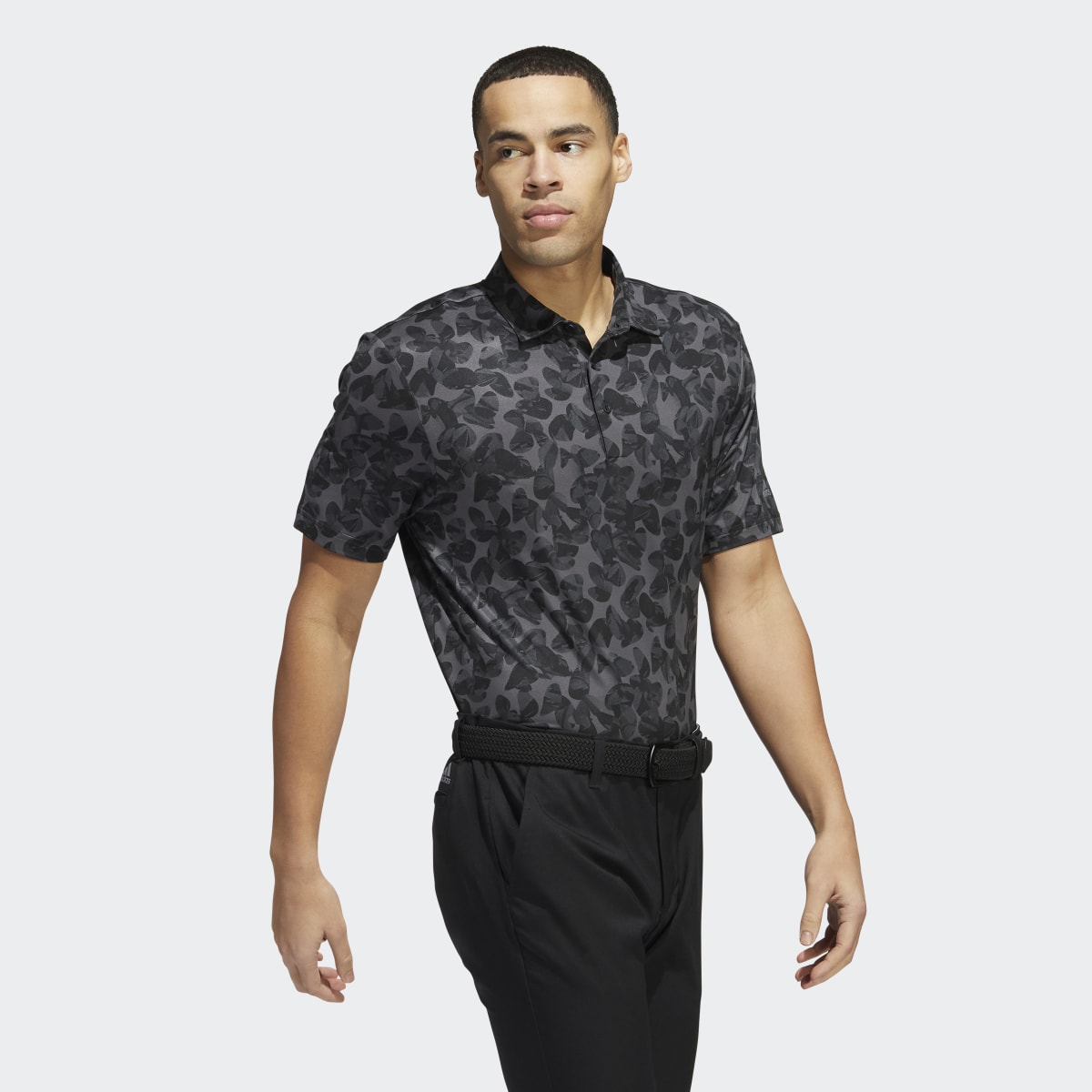 Adidas Prisma-Print Golf Polo Shirt. 4