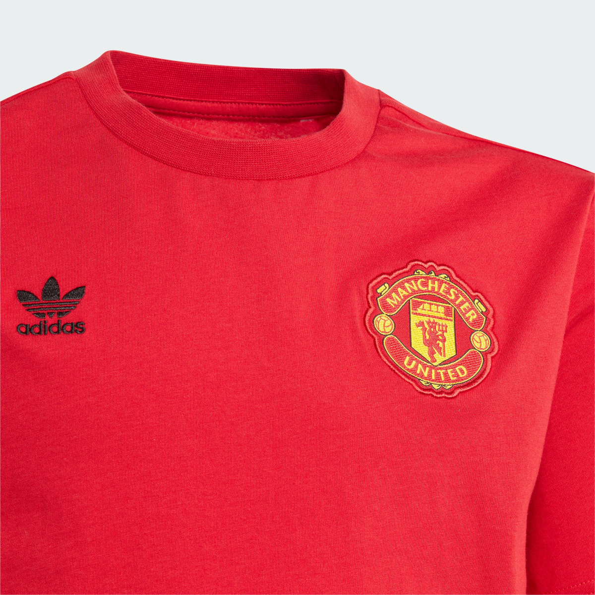 Adidas Camiseta Manchester United Essentials Trefoil (Adolescentes). 4